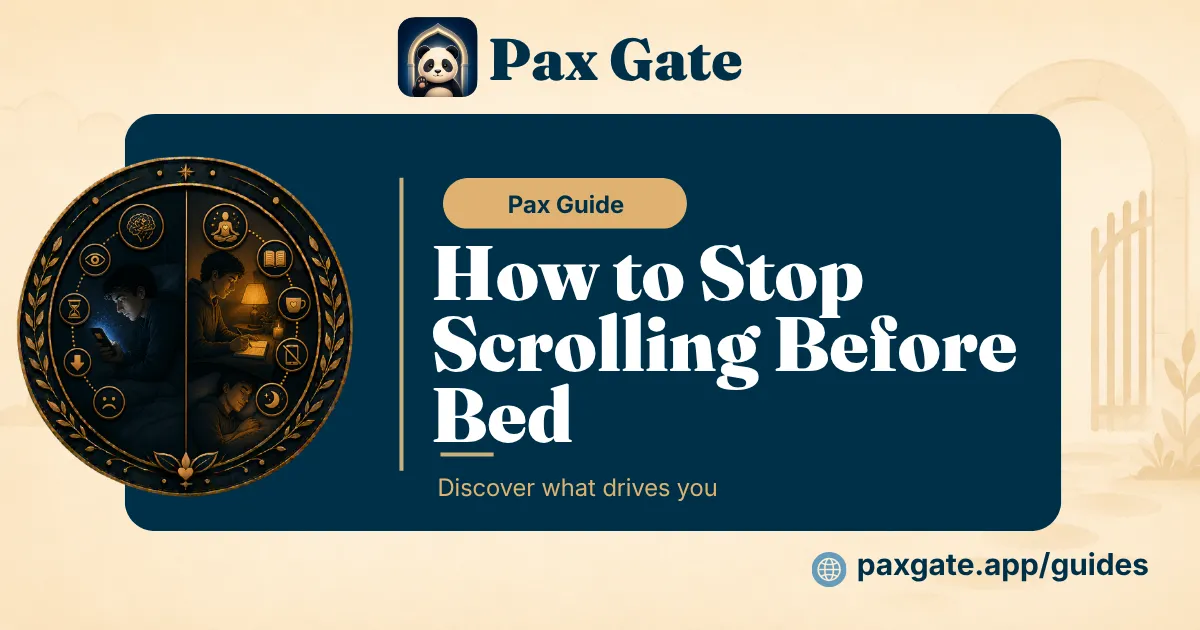 How to stop scrolling before bed featured guide